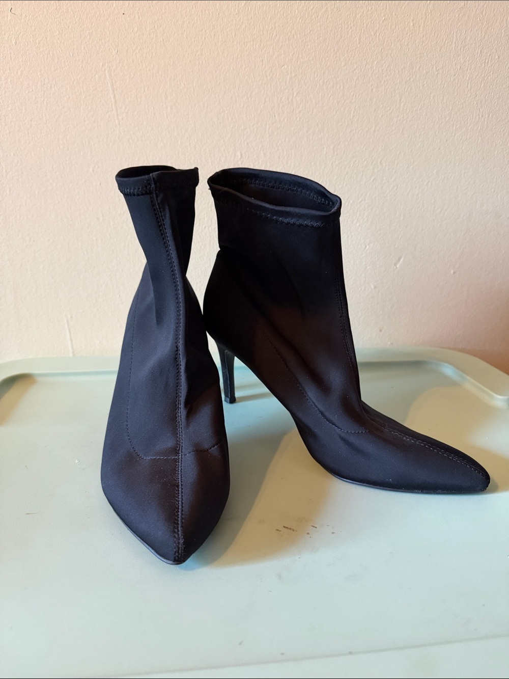 Mossimo Supply Co. Black Stretch Sock Ankle Booties